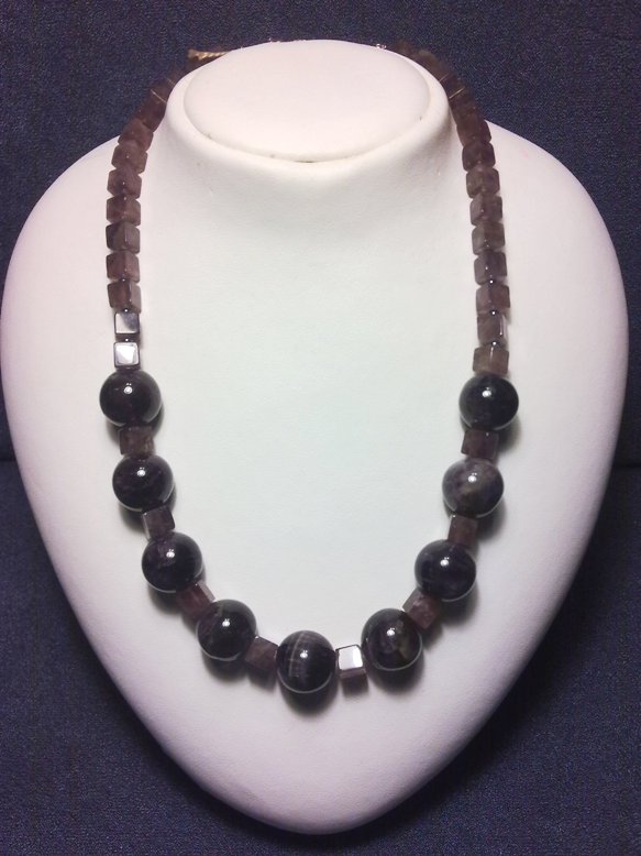 vegyes ametiszt nyaklánc